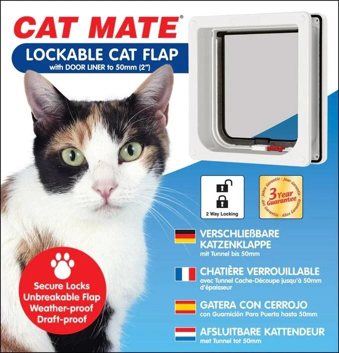 PET MATE Cat Mate Lockable Cat Flap - Image 3