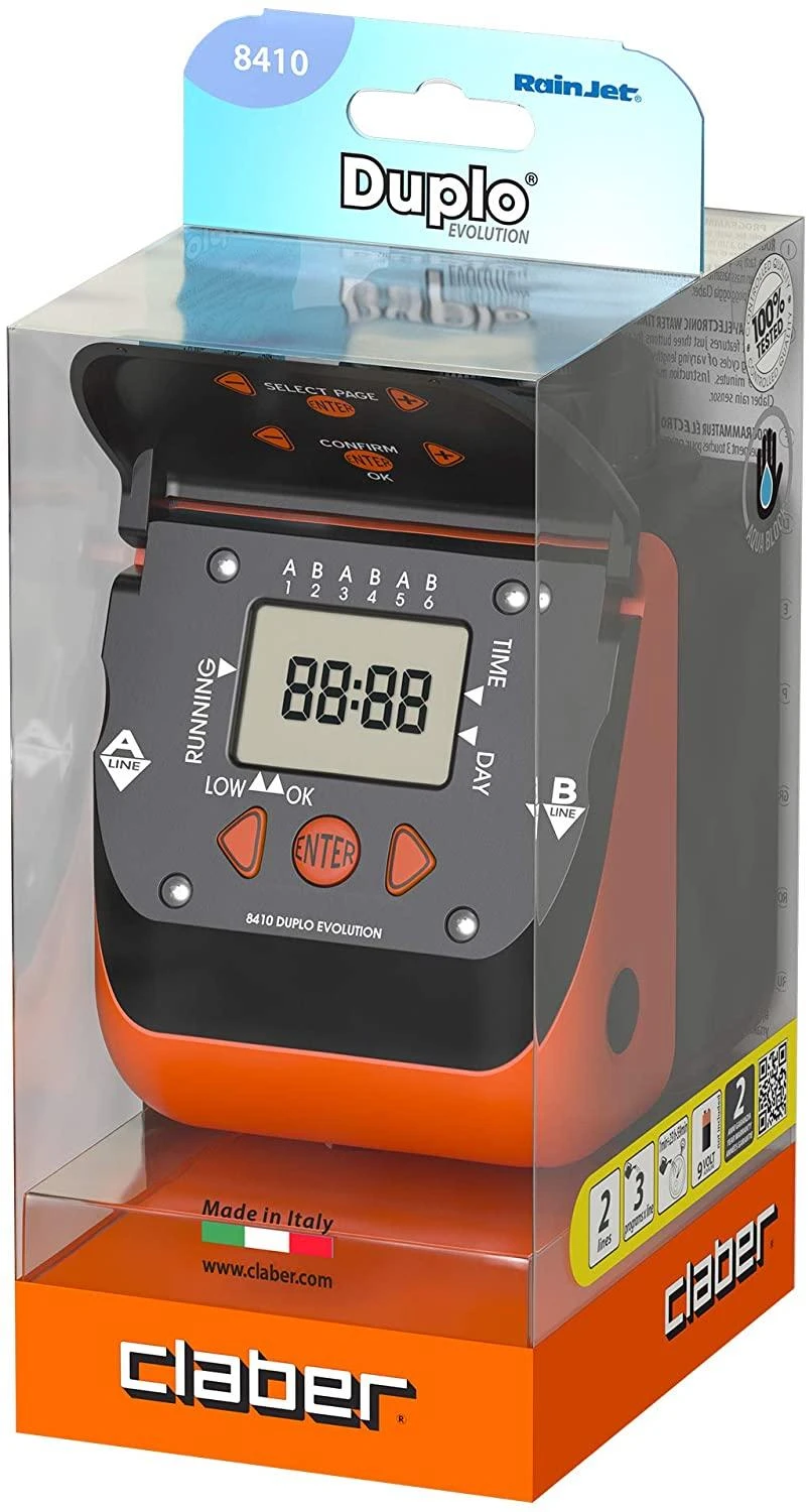 Claber 8410 Aquadue Duplo Water Timer - Image 2