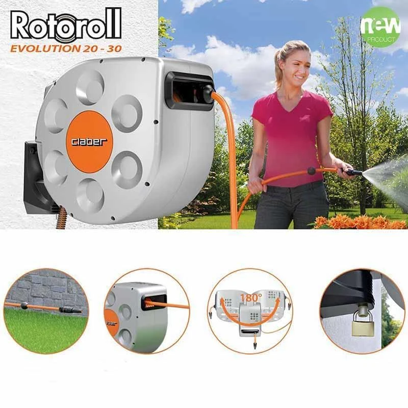 Claber Rotoroll Evolution 30m Automatic Hose Reel - 8697 - Image 2
