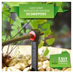 Easy Drip Irrigation System 50 Dripper Kit