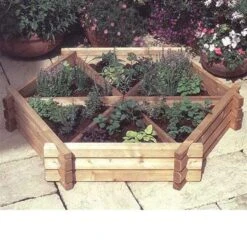 Norlog Medium Herb Wheel Planter